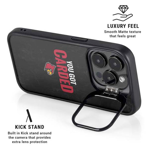 University of Louisville You Got Carded iPhone 16 Pro Kickstand Case